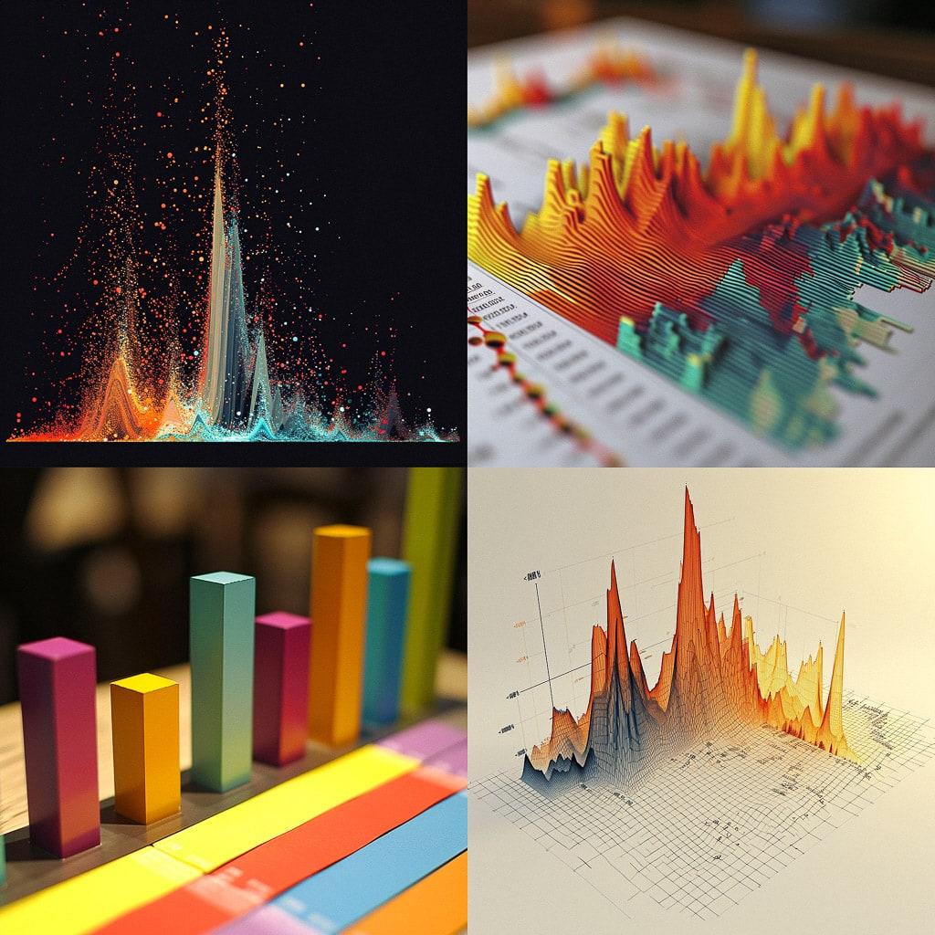 Statistical graph style, Midjourney V6, render 1 of 4