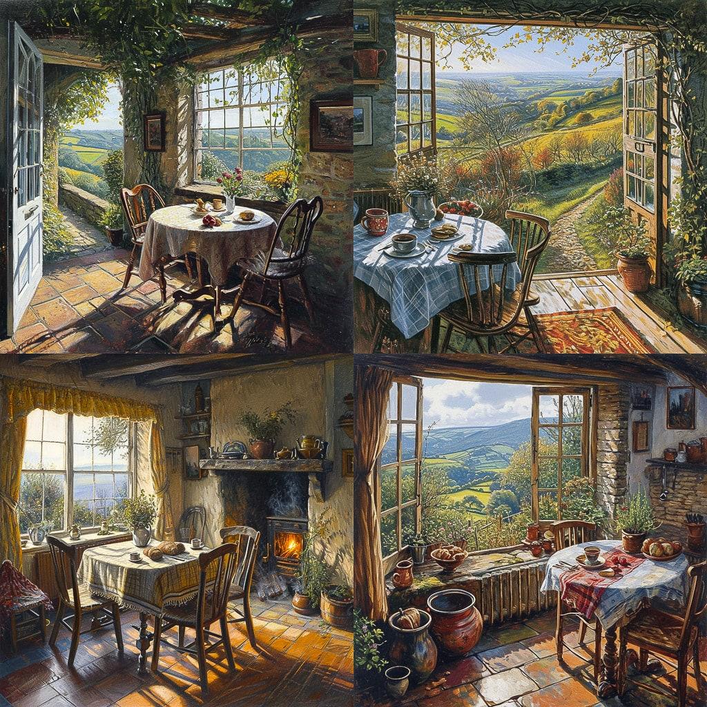 Stephen Darbishire style, Midjourney V6, render 1 of 4