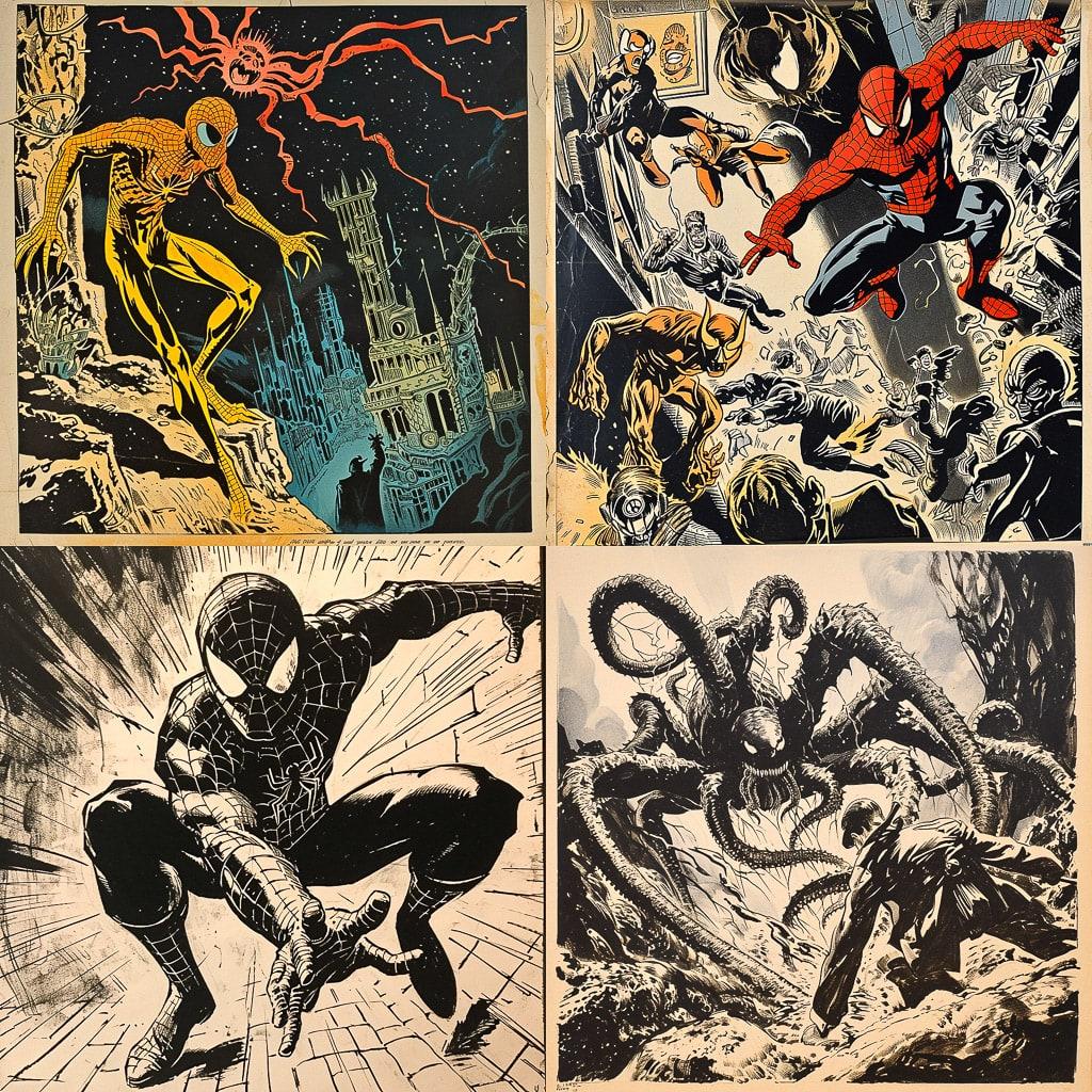 Steve Ditko style, Midjourney V6, render 1 of 4