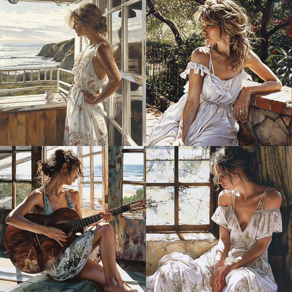 Steve Hanks style, Midjourney V6, render 1 of 4