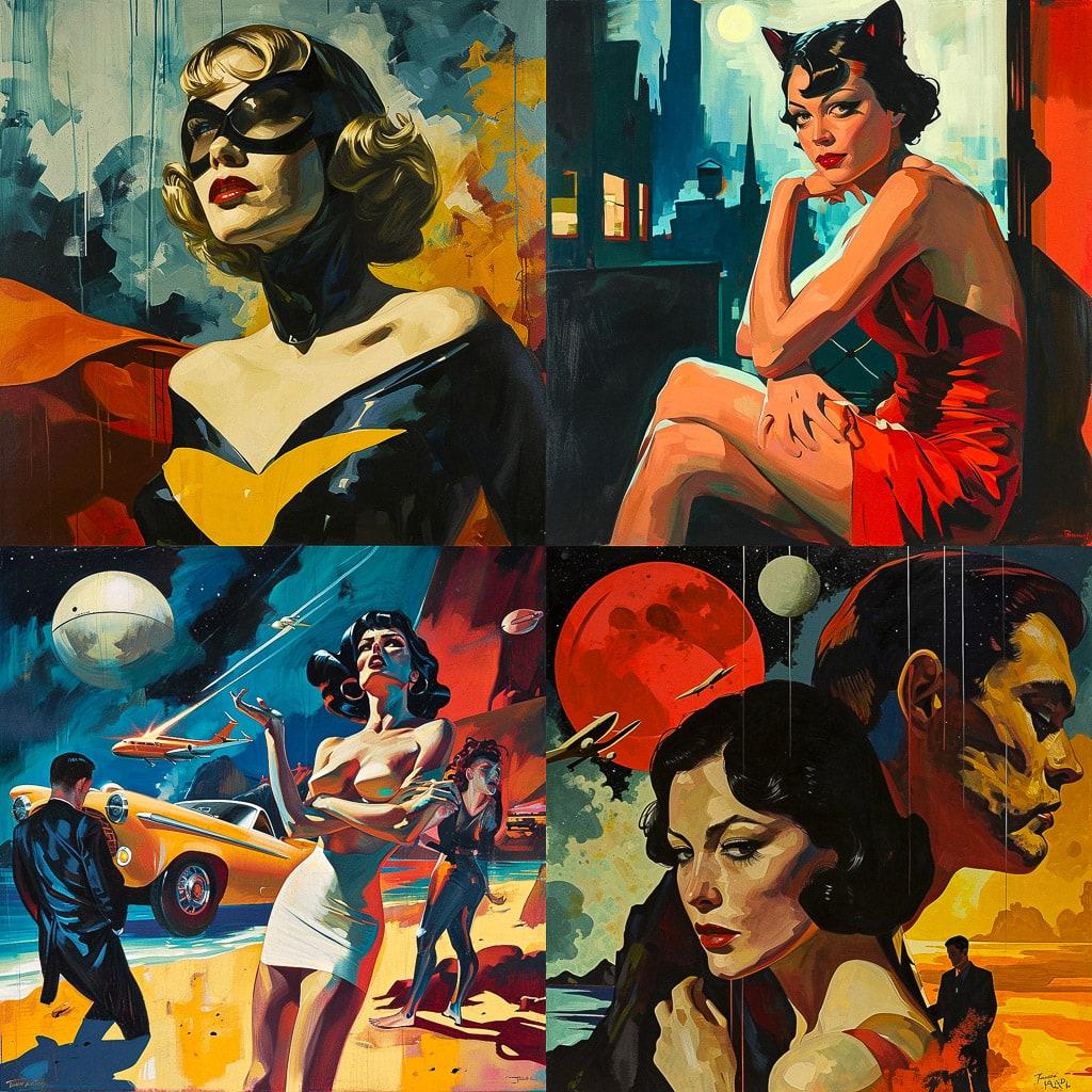 Steve Rude style, Midjourney V6, render 1 of 4
