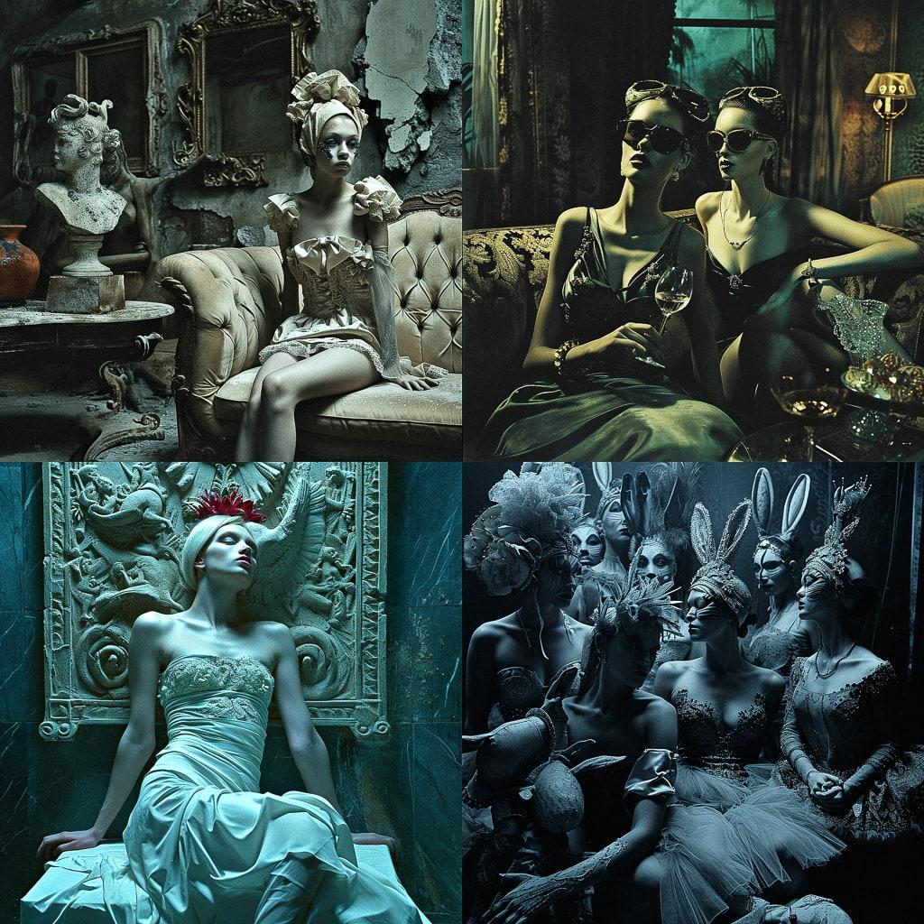 Steven Klein style, Midjourney V6, render 1 of 4