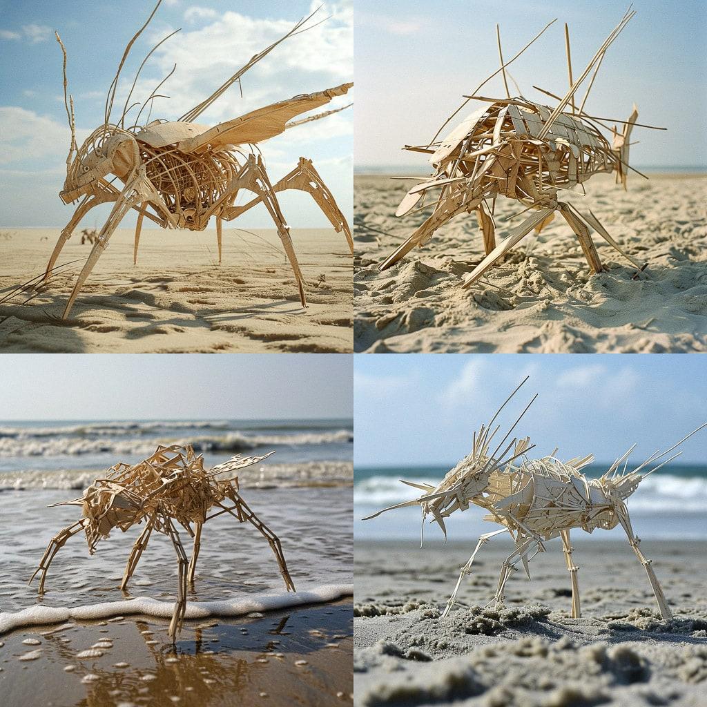 Strandbeest style, Midjourney V6, render 1 of 4