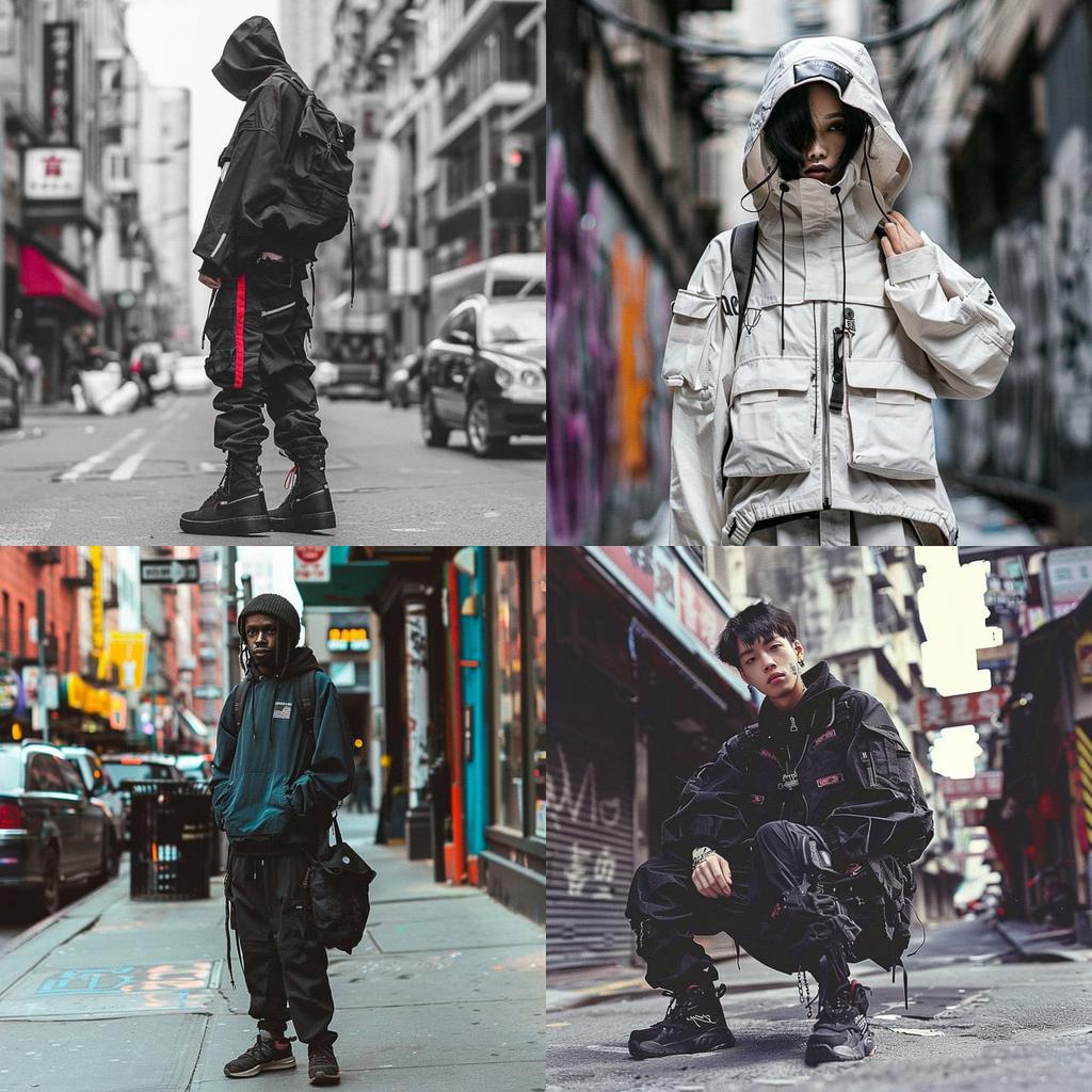 Streetwear style, Midjourney V6, render 1 of 4