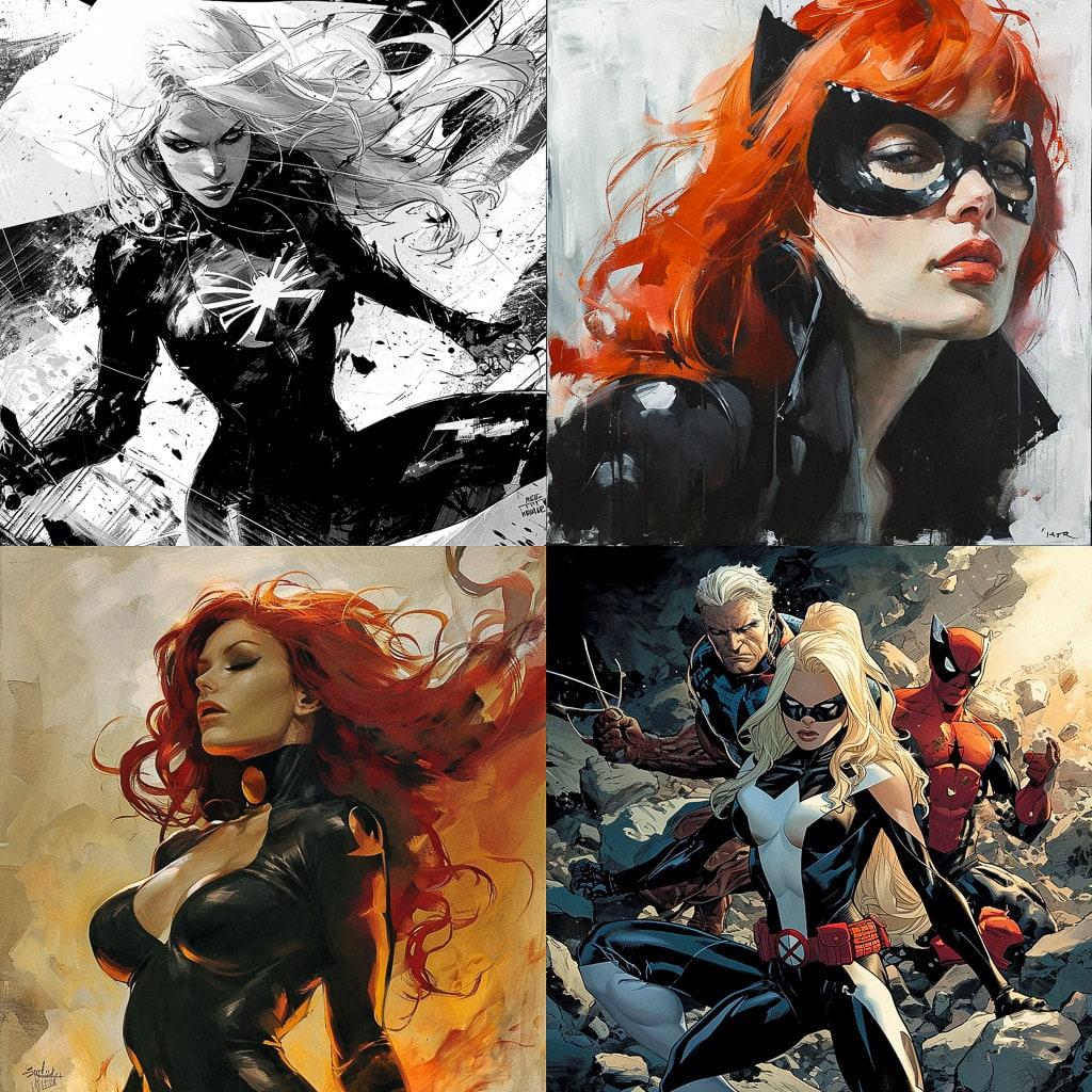 Stuart Immonen style, Midjourney V6, render 1 of 4