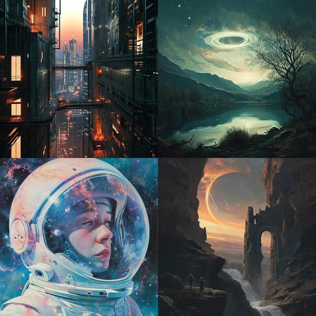 Stuart Lippincott style, Midjourney V6, render 1 of 4
