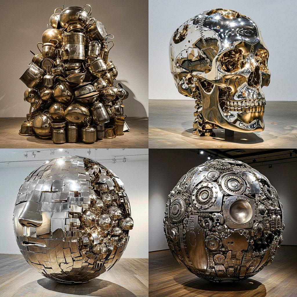Subodh Gupta style, Midjourney V6, render 1 of 4