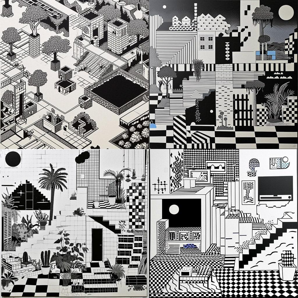 Susan Kare style, Midjourney V6, render 1 of 4