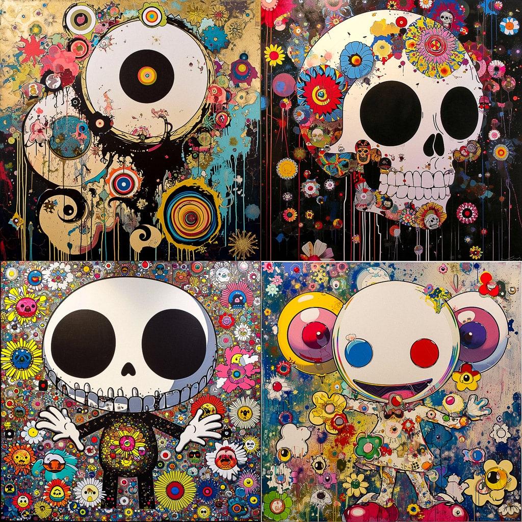 Takashi Murakami style, Midjourney V6, render 1 of 4