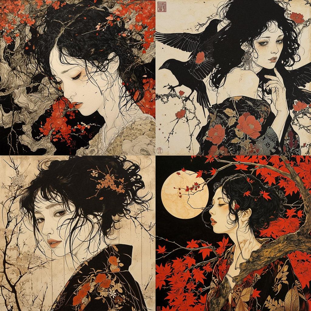 Takato Yamamoto style, Midjourney V6, render 1 of 4