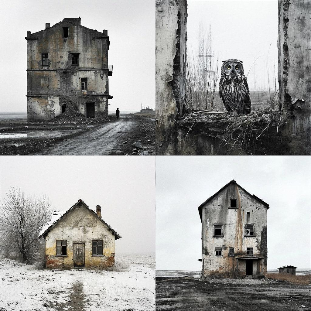 Tamas Dezso style, Midjourney V6, render 1 of 4