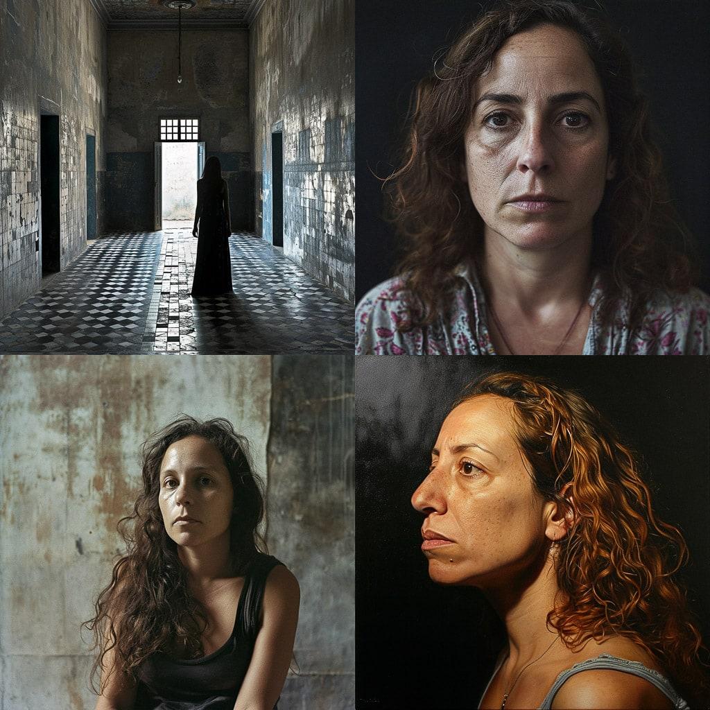Tania Bruguera style, Midjourney V6, render 1 of 4