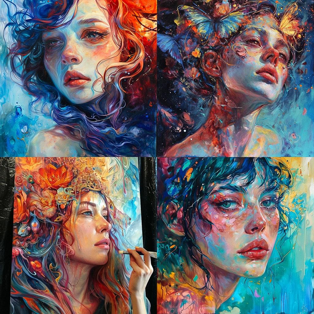 Tanya Shatseva style, Midjourney V6, render 1 of 4