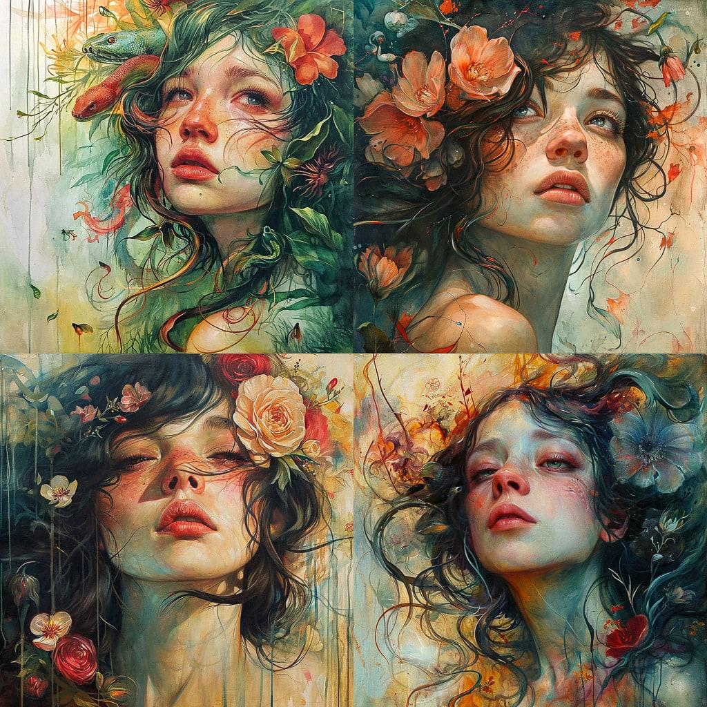 Tatiana Suarez style, Midjourney V6, render 1 of 4