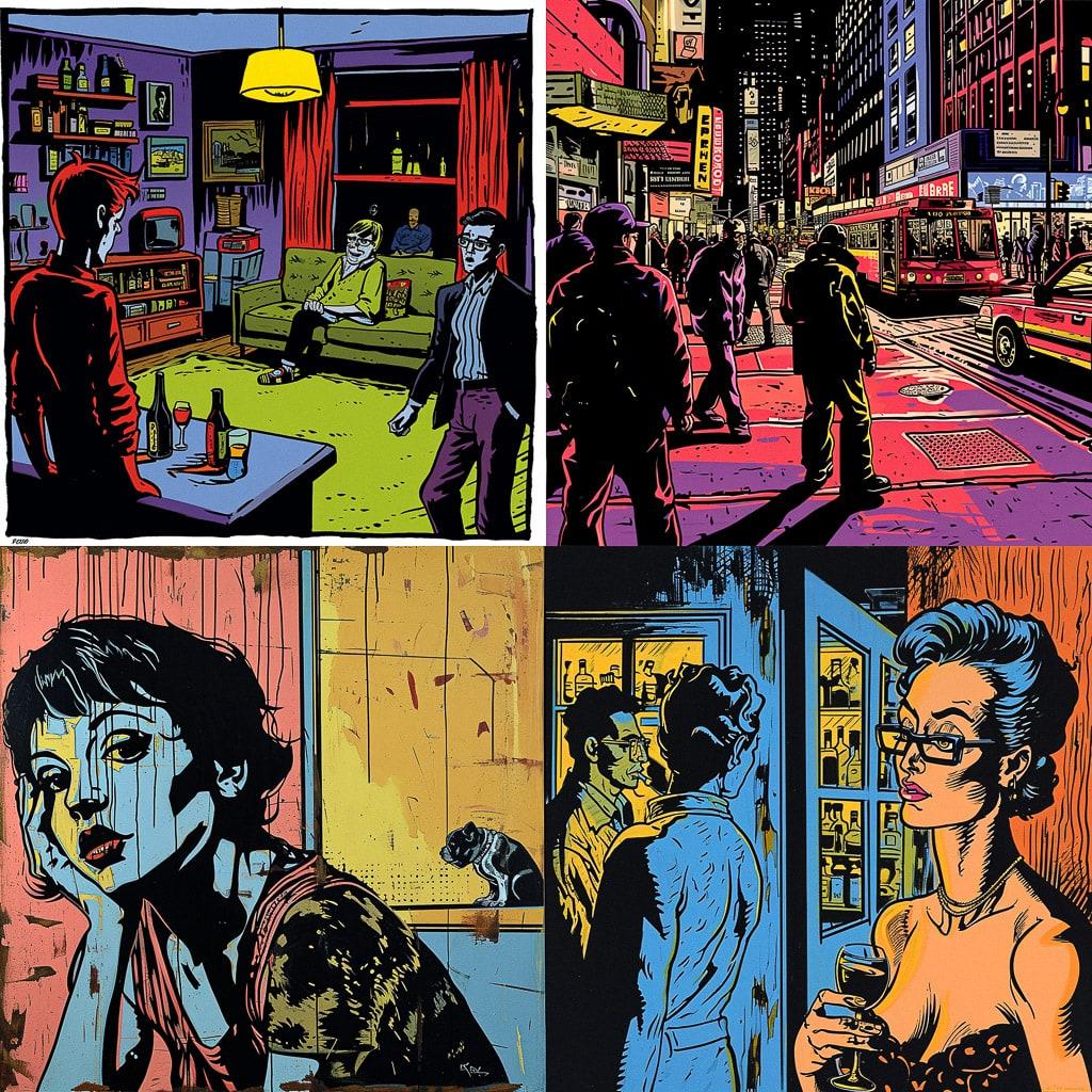 Ted Rall style, Midjourney V6, render 1 of 4