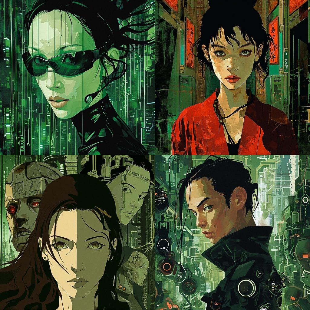 The Animatrix style, Midjourney V6, render 1 of 4