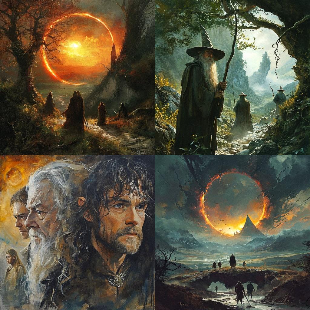 The Lord of the Rings style, Midjourney V6, render 1 of 4