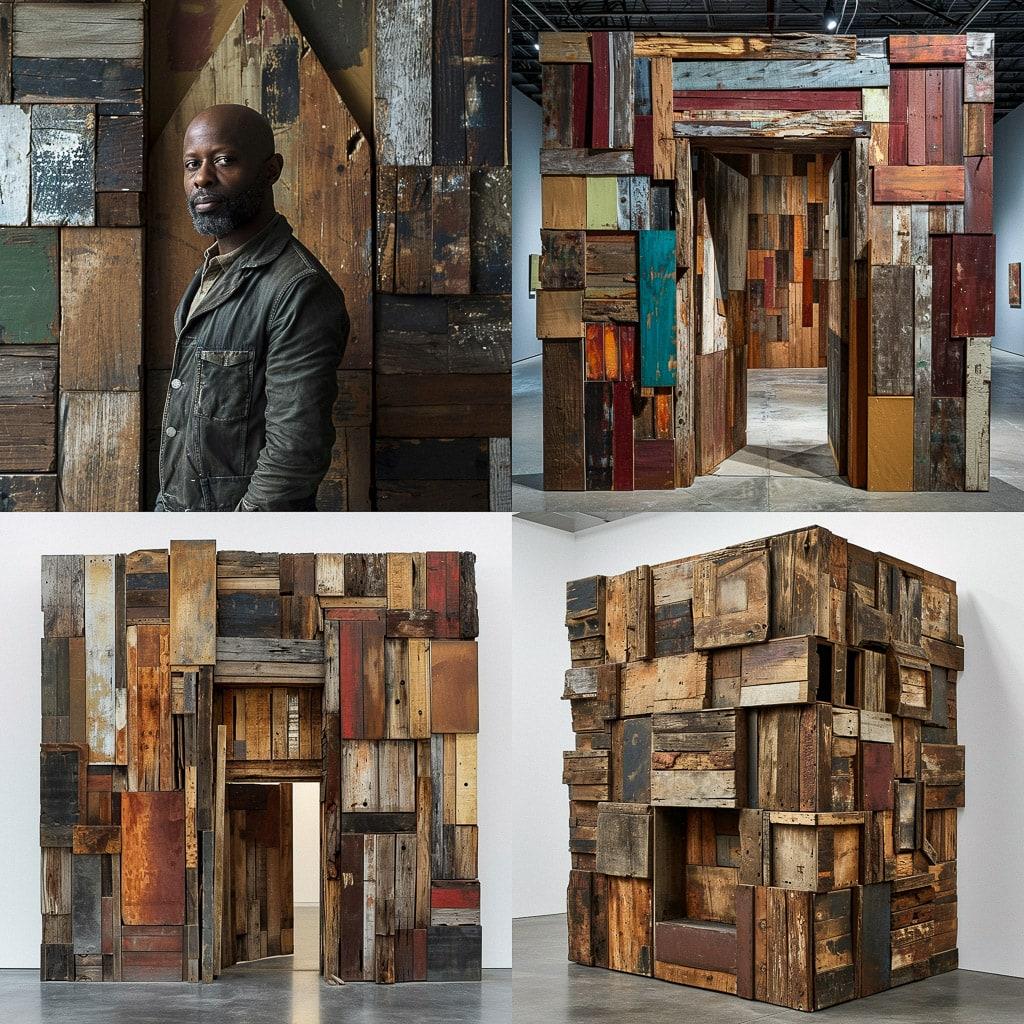 Theaster Gates style, Midjourney V6, render 1 of 4