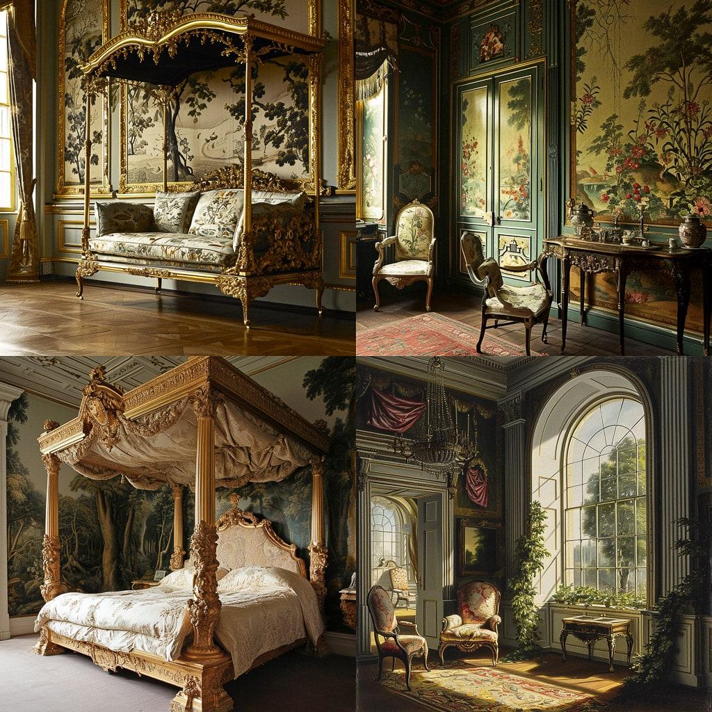 Thomas Chippendale style, Midjourney V6, render 1 of 4