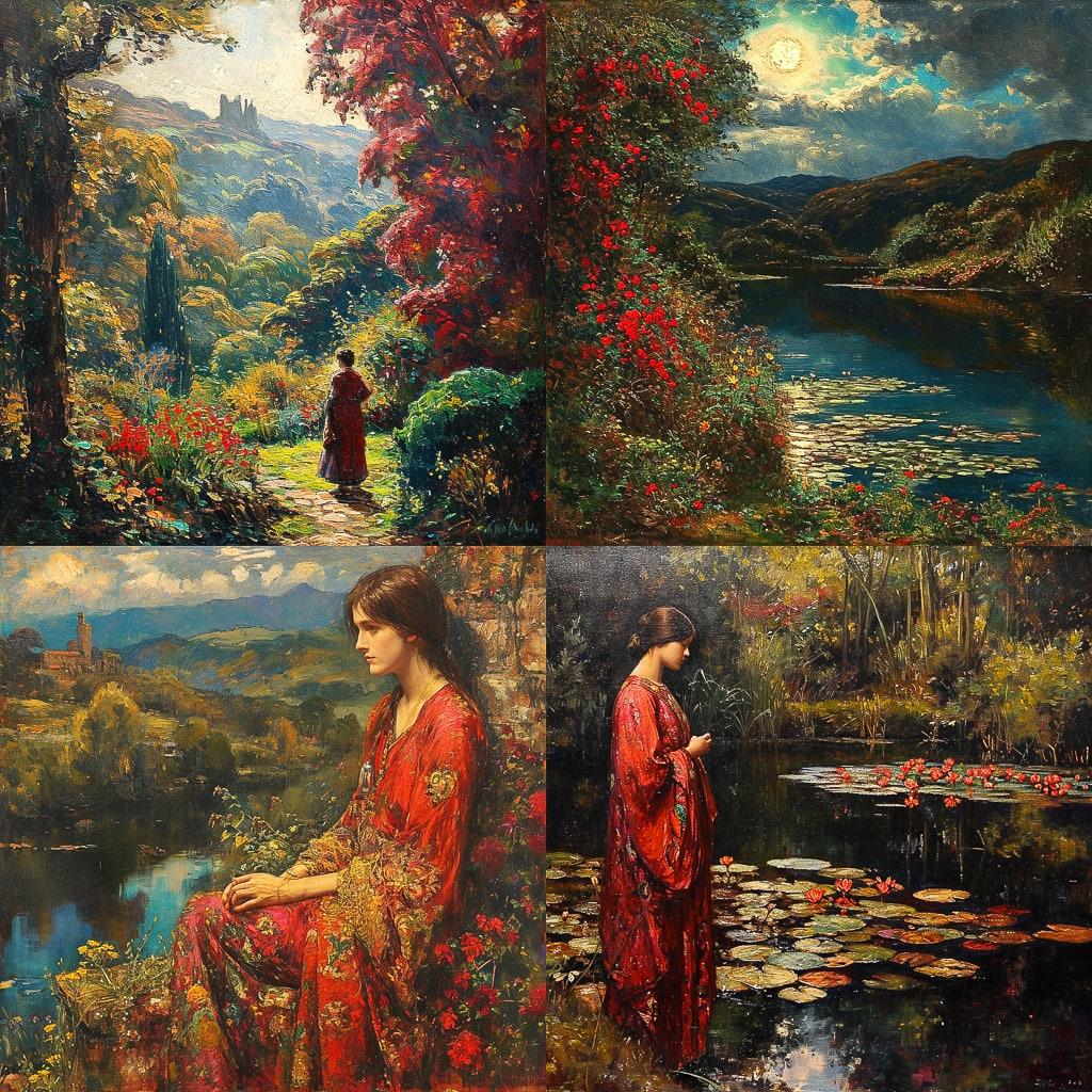 Thomas Edwin Mostyn style, Midjourney V6, render 1 of 4