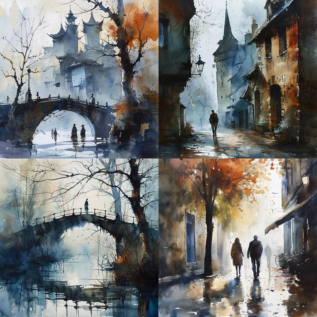 Thomas Schaller style, Midjourney V6, render 1 of 4