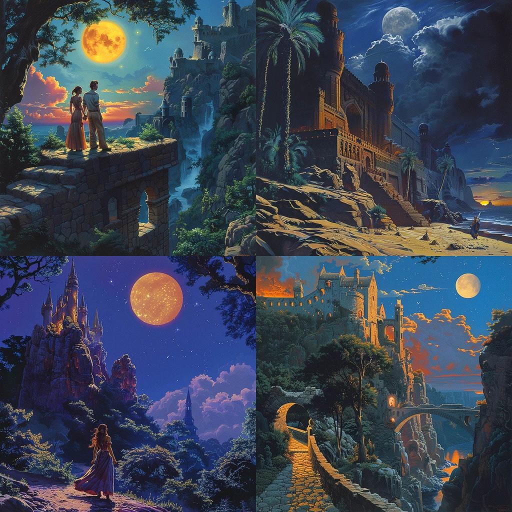 Tim Hildebrandt style, Midjourney V6, render 1 of 4