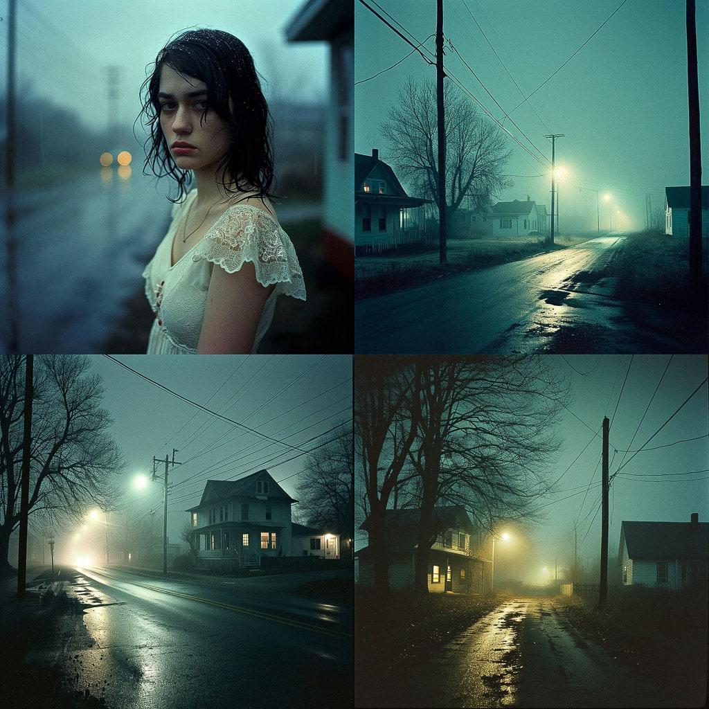 Todd Hido style, Midjourney V6, render 1 of 4
