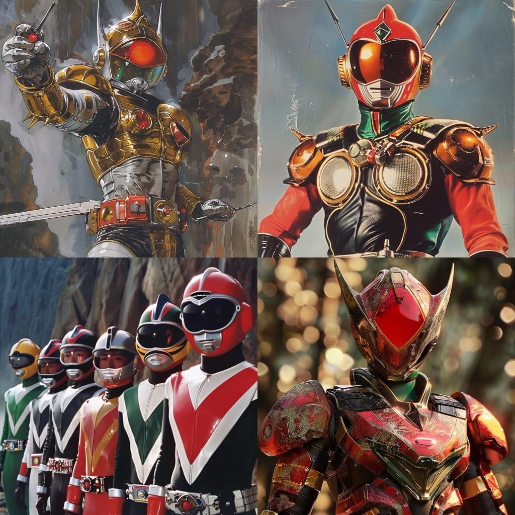Tokusatsu style, Midjourney V6, render 1 of 4
