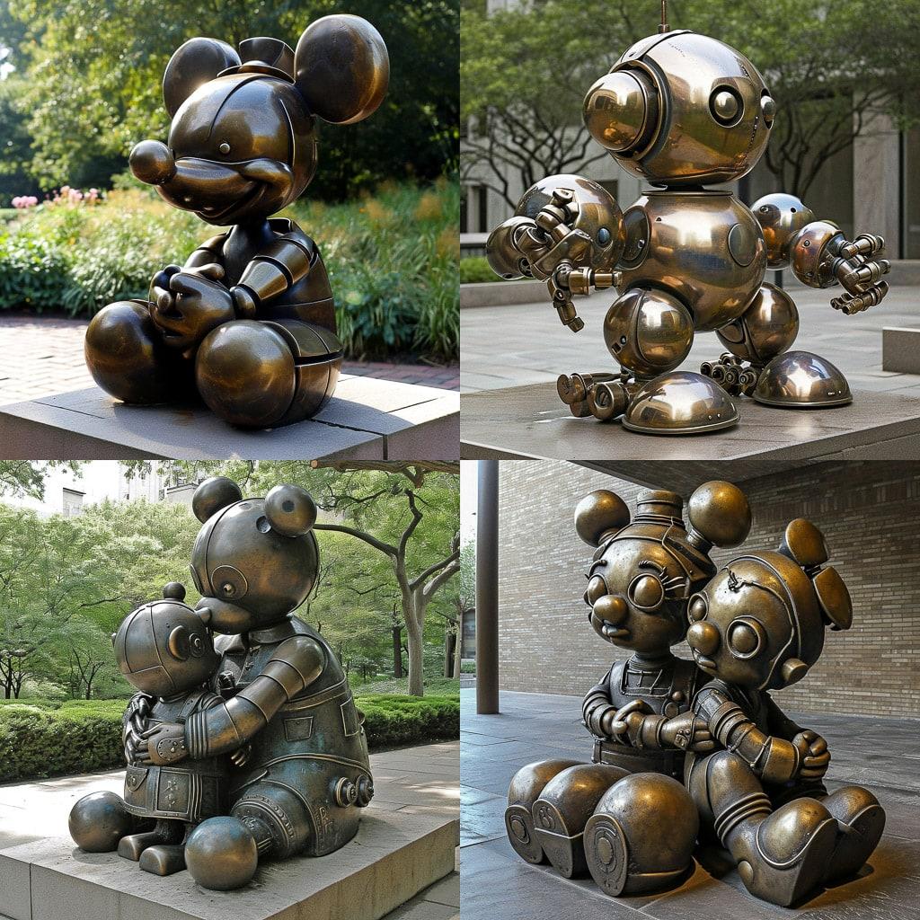 Tom Otterness style, Midjourney V6, render 1 of 4