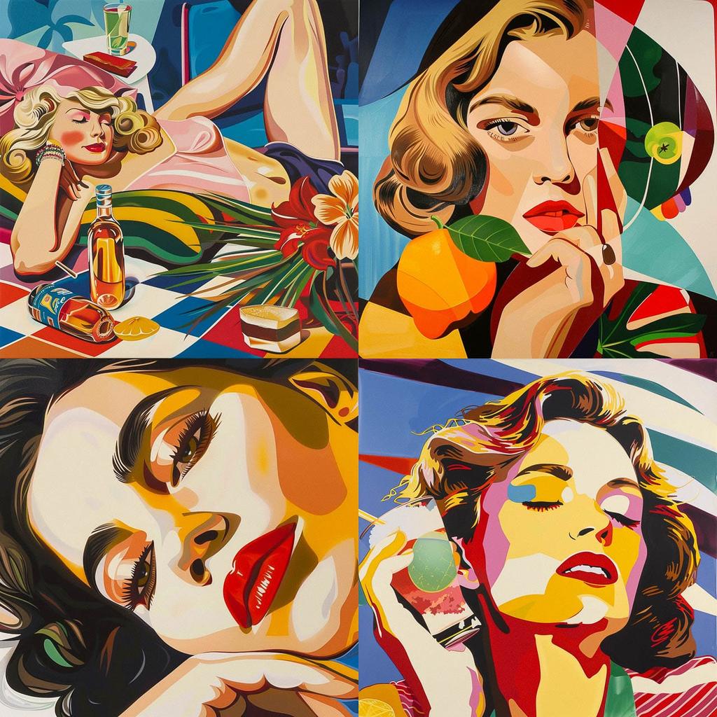 Tom Wesselmann style, Midjourney V6, render 1 of 4