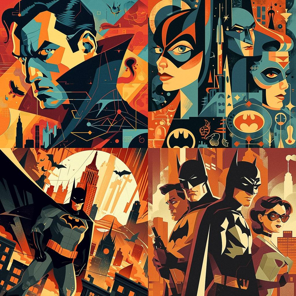 Tom Whalen style, Midjourney V6, render 1 of 4