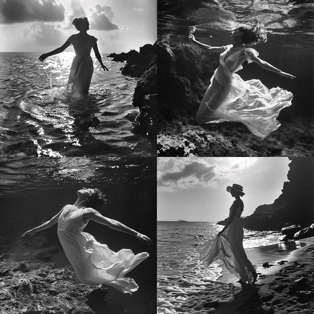 Toni Frissell style, Midjourney V6, render 1 of 4