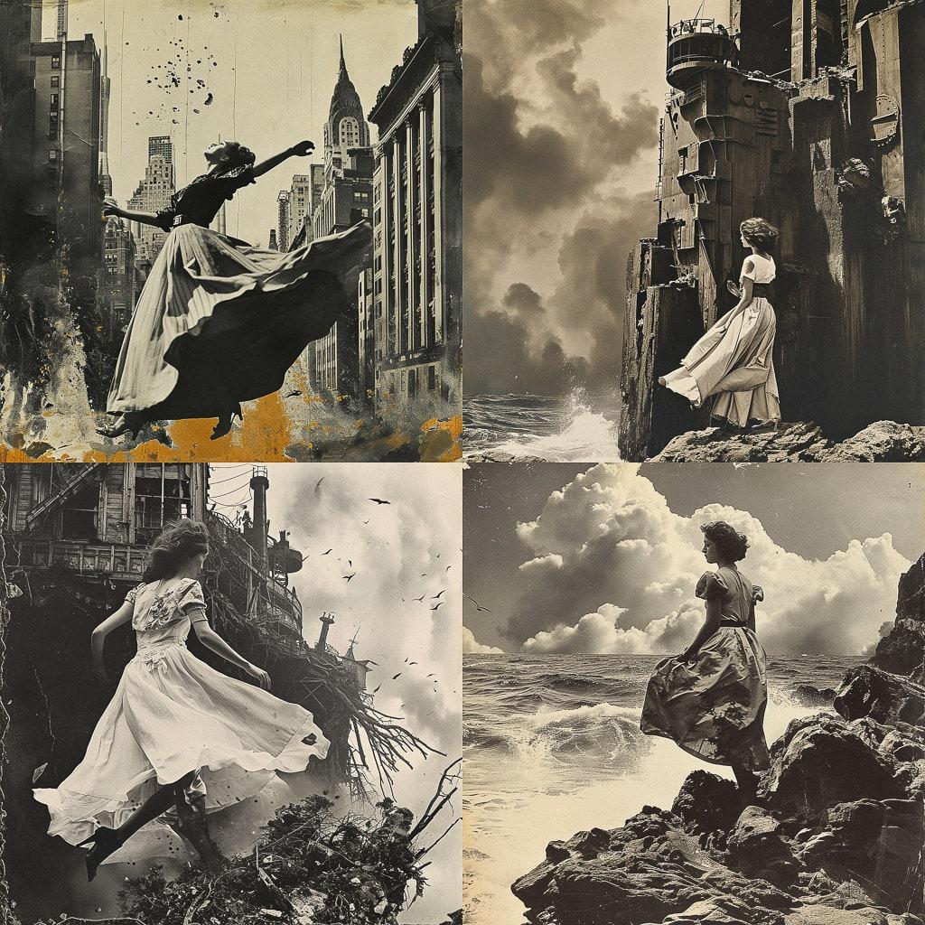 Toshiko Okanoue style, Midjourney V6, render 1 of 4