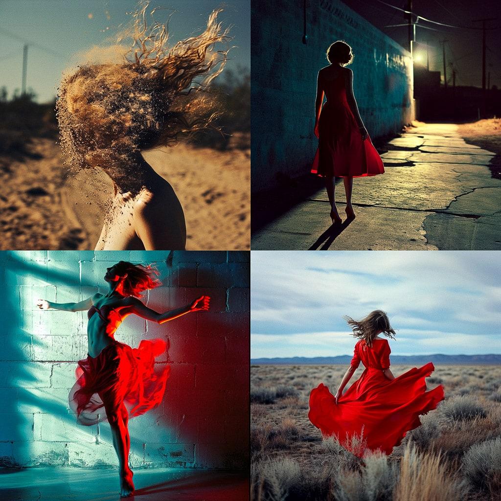 Tyler Shields style, Midjourney V6, render 1 of 4
