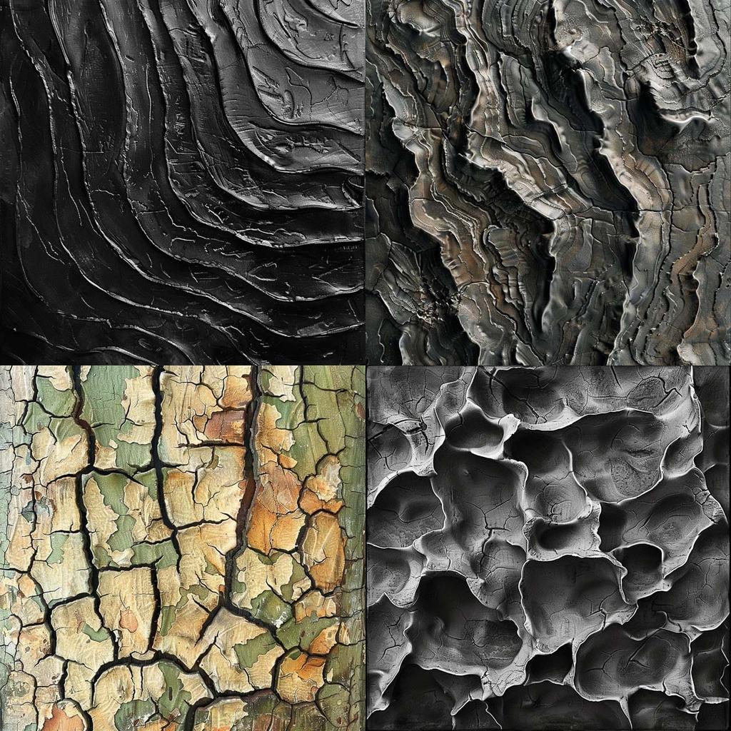 Veined texture style, Midjourney V6, render 1 of 4
