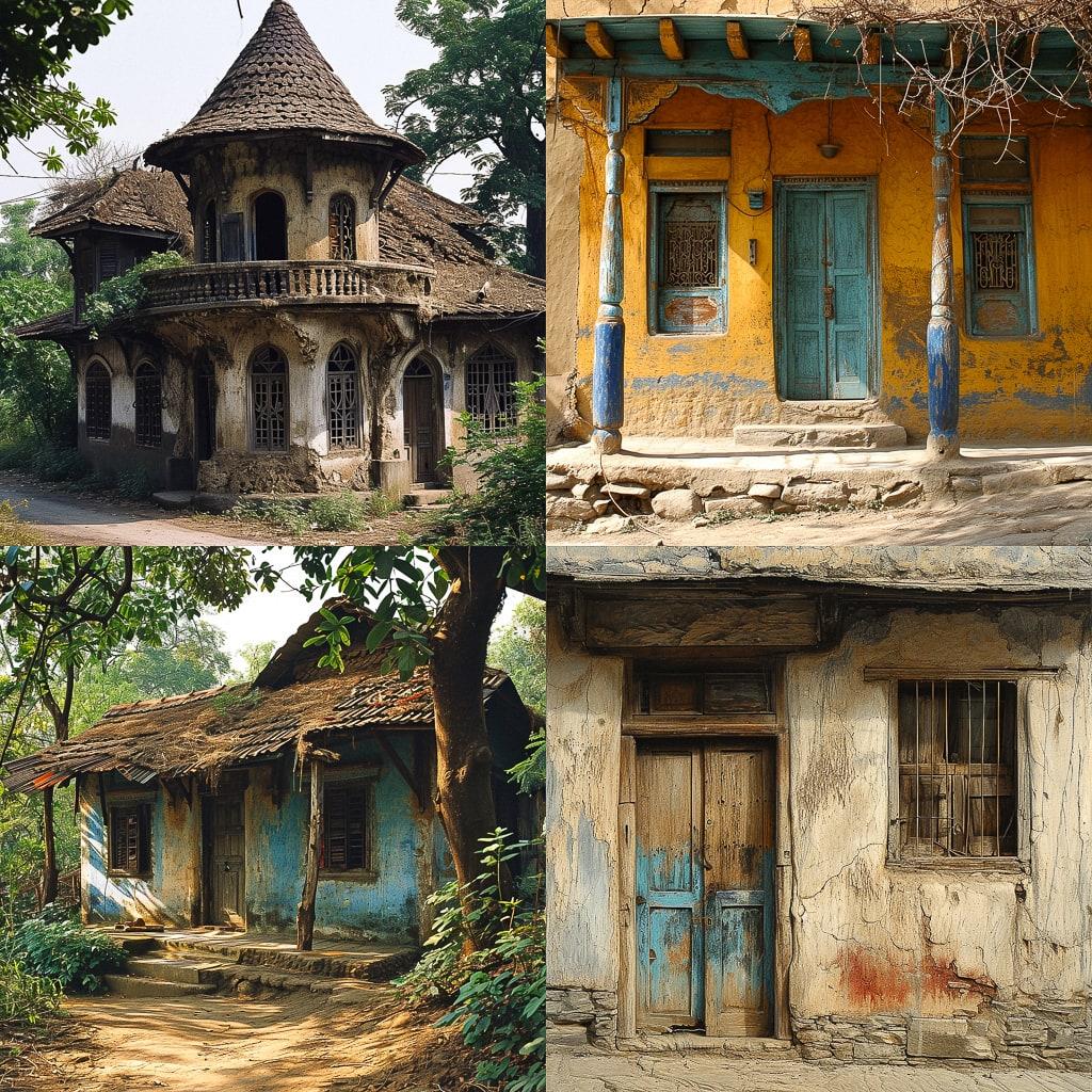 Vernacular architecture style, Midjourney V6, render 1 of 4