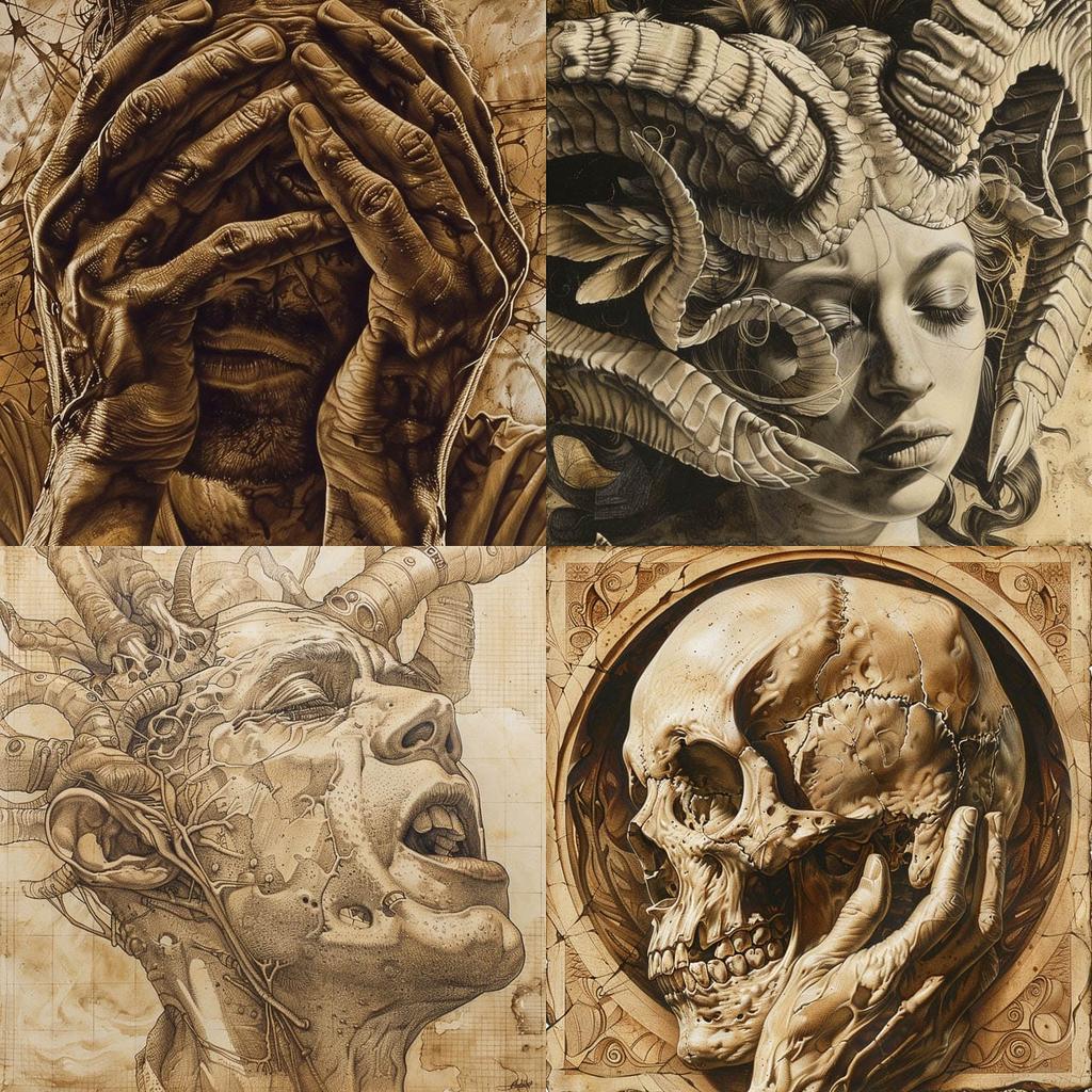 Vincent Castiglia style, Midjourney V6, render 1 of 4
