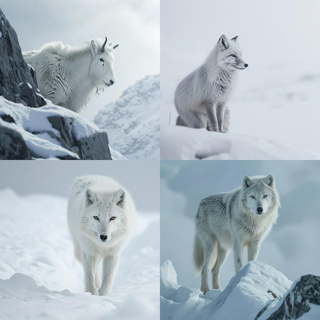 Vincent Munier style, Midjourney V6, render 1 of 4