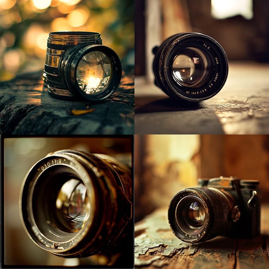 Vintage lens style, Midjourney V6, render 1 of 4