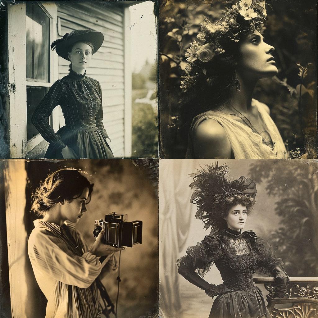 Vintage photograph style, Midjourney V6, render 1 of 4