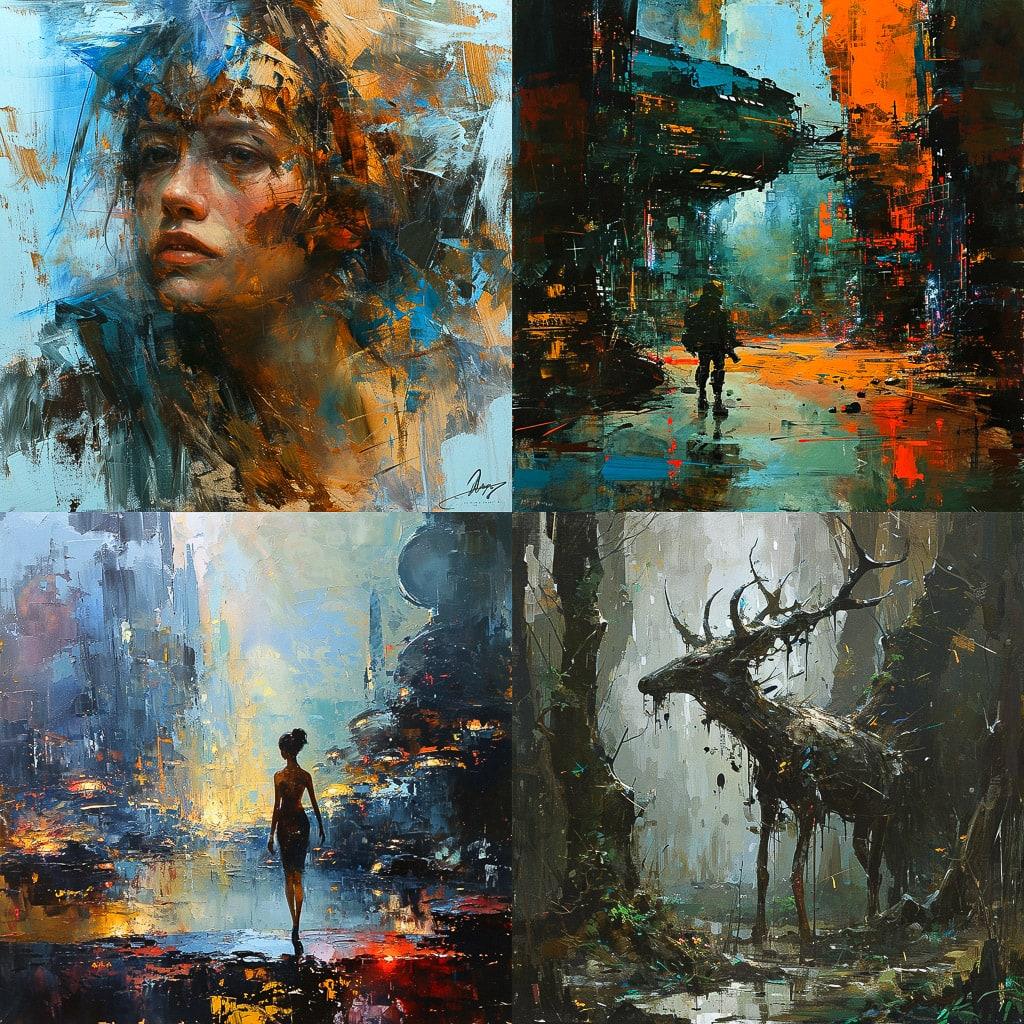 Wadim Kashin style, Midjourney V6, render 1 of 4