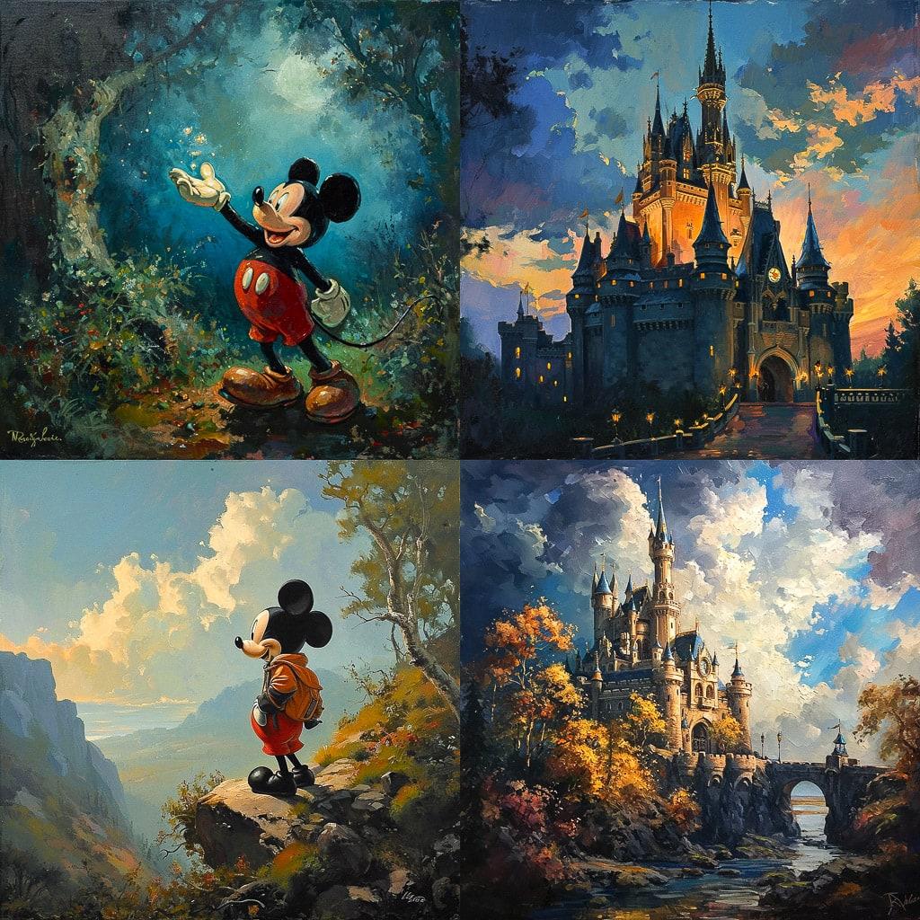 Walt Disney style, Midjourney V6, render 1 of 4