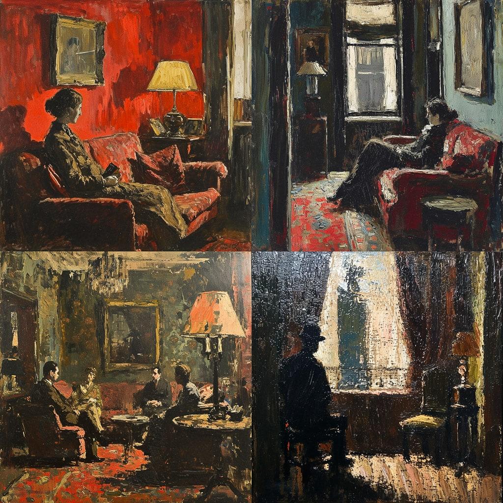 Walter Sickert style, Midjourney V6, render 1 of 4