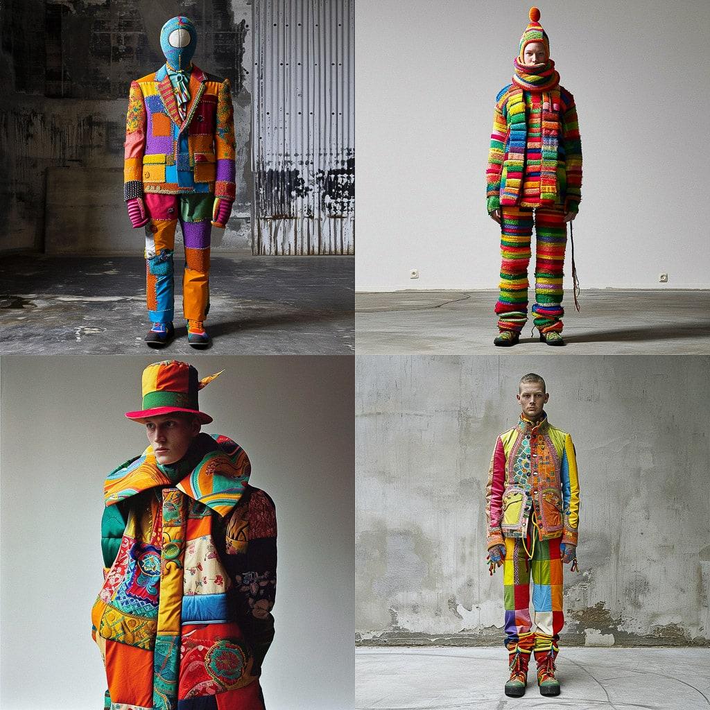 Walter Van Beirendonck style, Midjourney V6, render 1 of 4