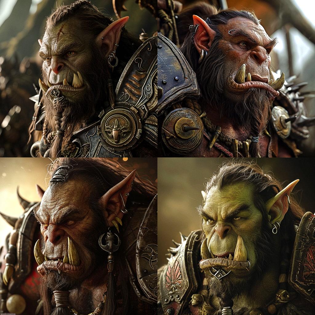 Warcraft style, Midjourney V6, render 1 of 4