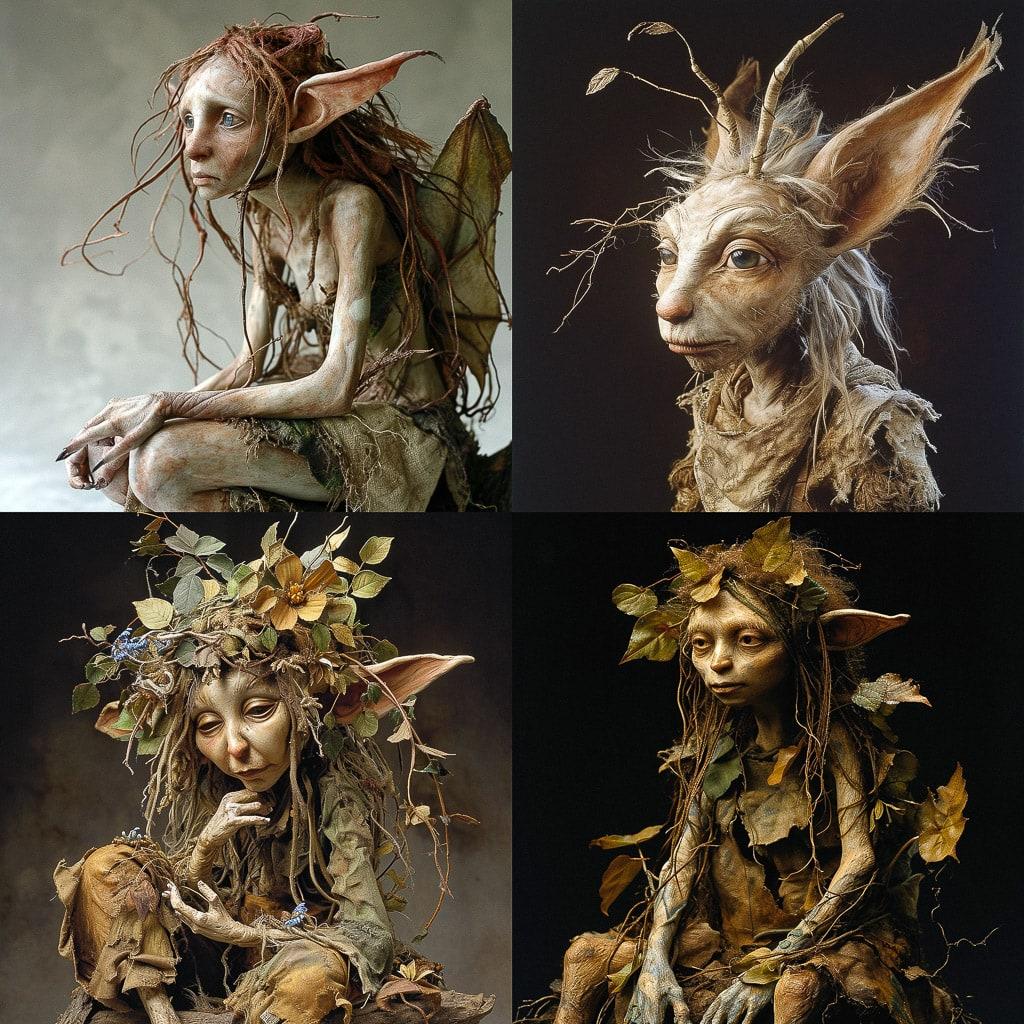 Wendy Froud style, Midjourney V6, render 1 of 4
