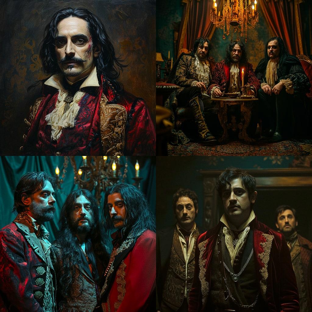 What We Do In The Shadows style, Midjourney V6, render 1 of 4