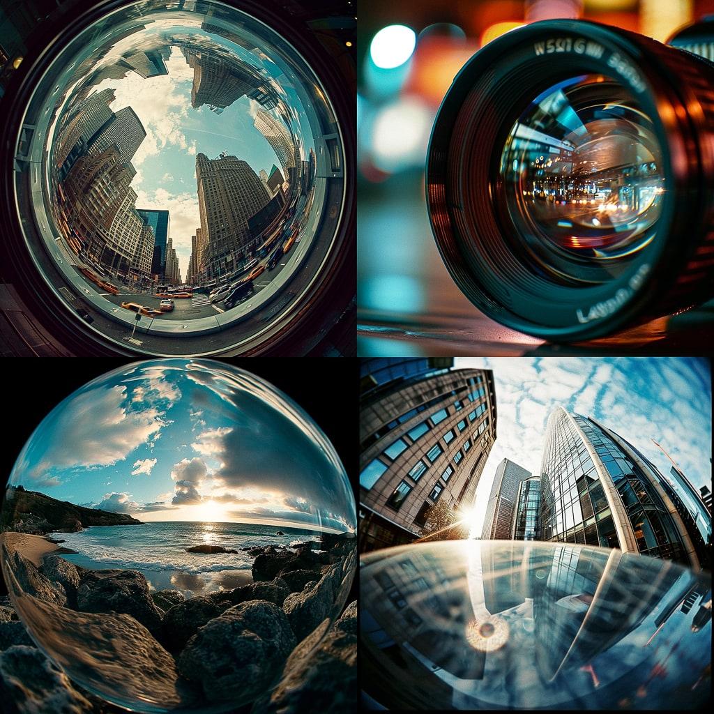 Wide angle lens style, Midjourney V6, render 1 of 4