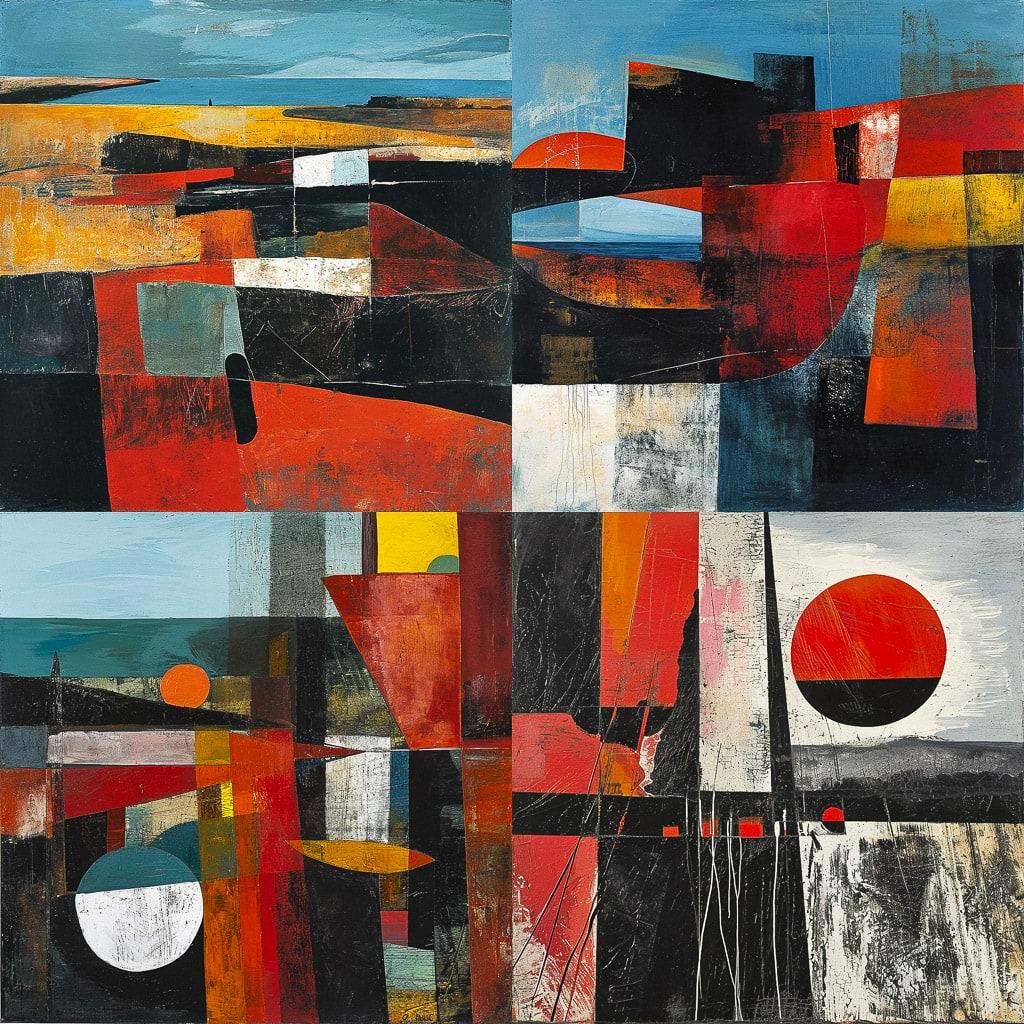 Wilhelmina Barns-Graham style, Midjourney V6, render 1 of 4