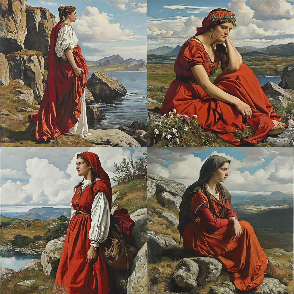 William Dyce style, Midjourney V6, render 1 of 4